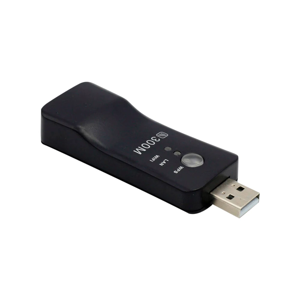 범용 USB 무선 WiFi 스마트 300Mbps TV 네트워크 어댑터 범용 HDTV RJ45 랜 포트 리피터 AP WPS (삼성 소니 TV용)