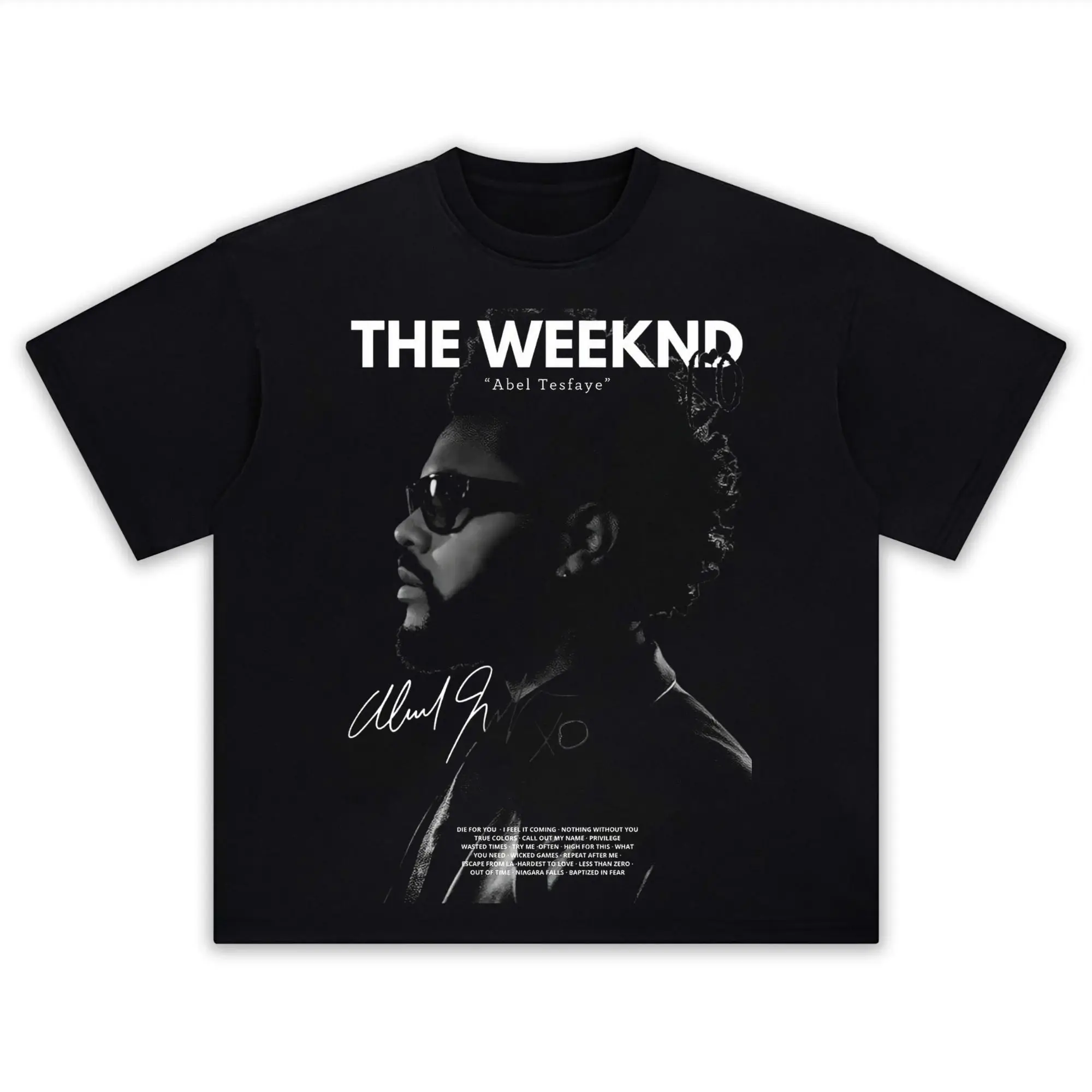 Y2k Hip Pop T-shirt The Weeknd Xo My Dear Melancholy Official Album Oversized  Loose Print T Shirts Casual Short Sleeve Unisex