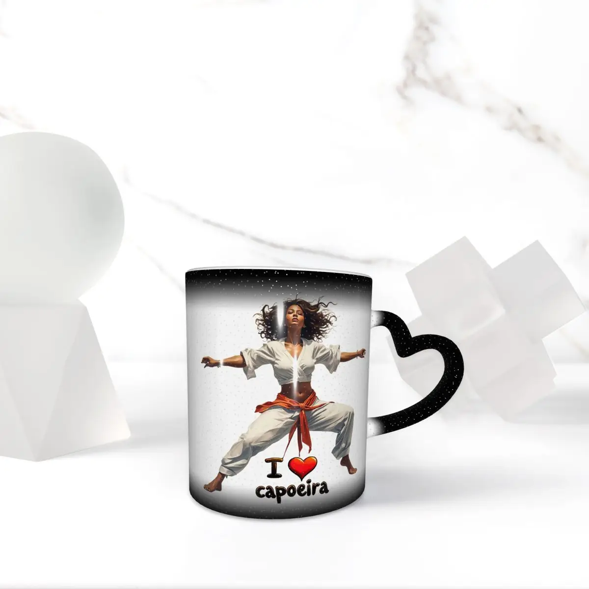 

Dynamic Capoeira Art I Love Capoeira Design Кружка Забавные керамические кофейные чашки Чайные кружки Молочная чашка Посуда для напитков Подарок для женщины и мужчины