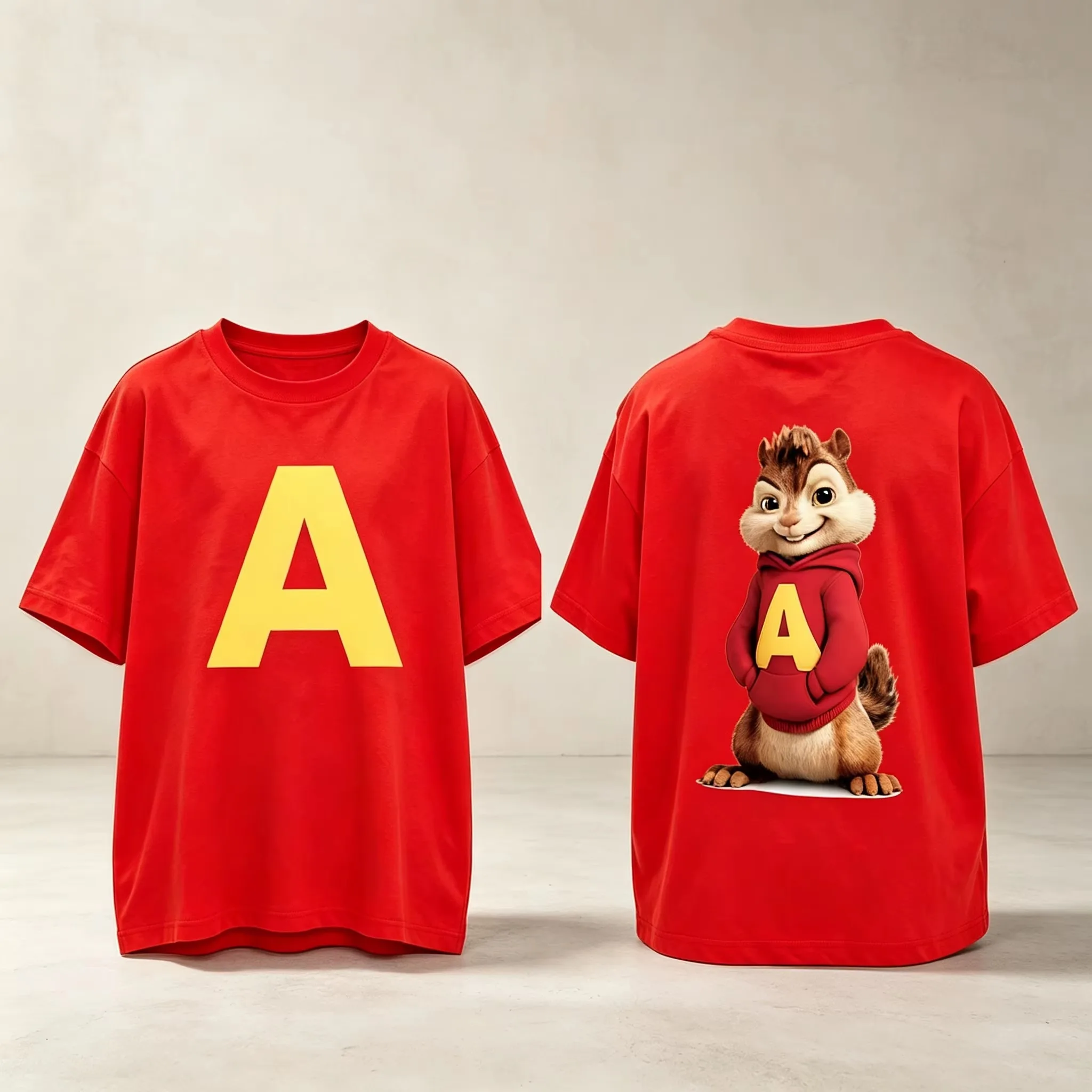 Alvin and The Chipmunks_ The Squeakquel's Pullover Woman Manfashion Drop Shoulder T-shirt Available for Best Friend T-shirt