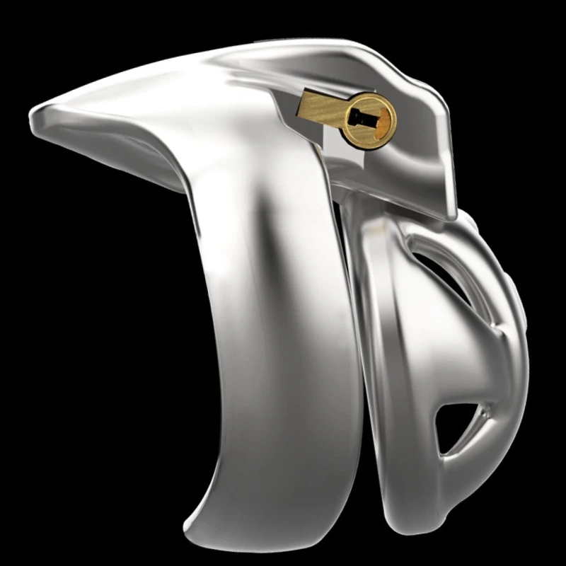 Stainless Steel Men's Chastity Lock Cage Couple Play Lower Body Muscle Bondage Toys Male Use Sexy Penis Ring Abstinence Apparel
