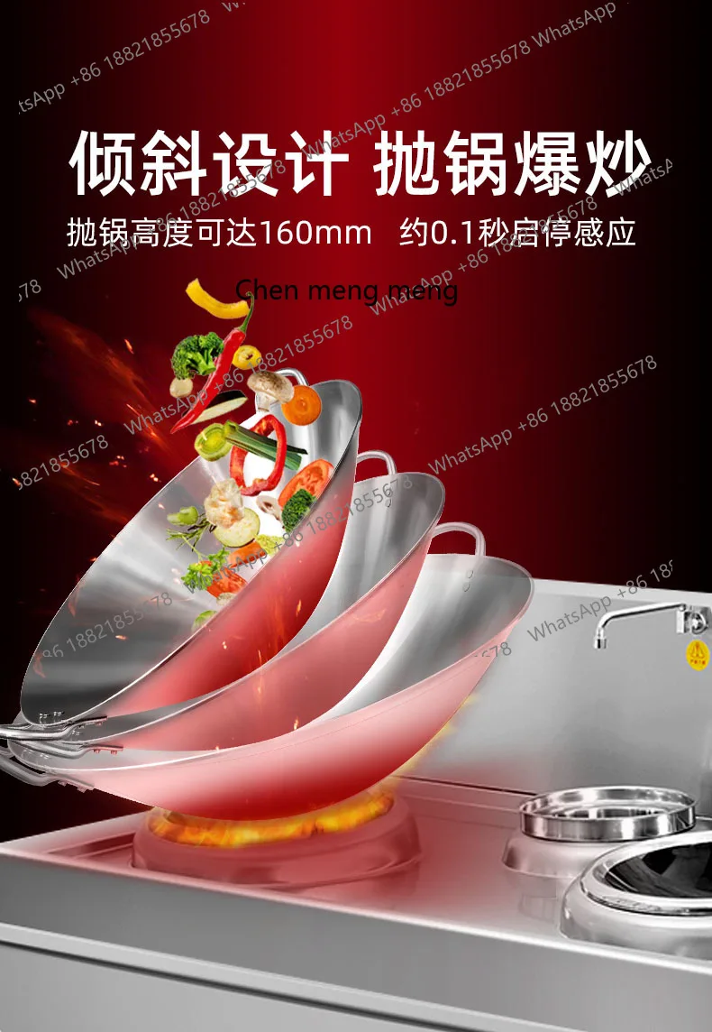 Kommerzieller Induktionsherd High Power Hotel Kantine Doppelbrenner Induktionsherd Bratenkocher