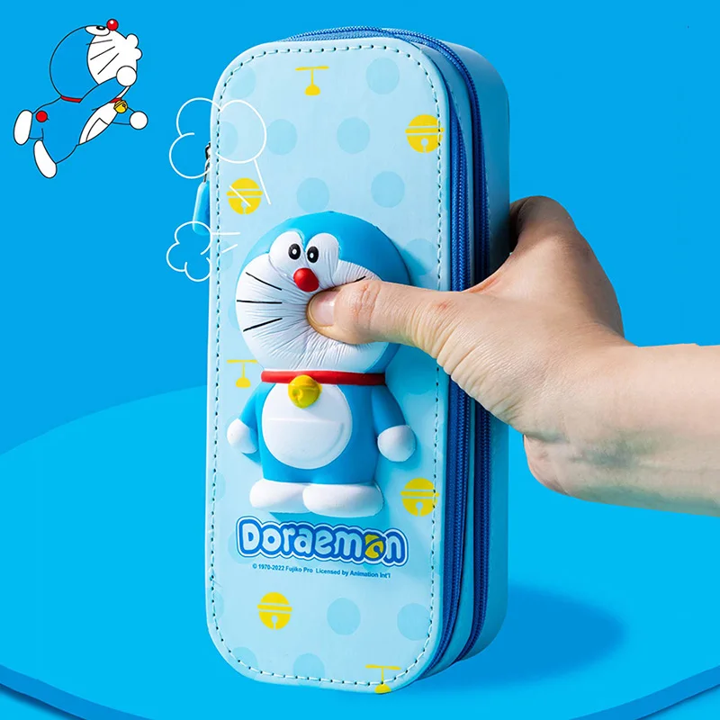 Doraemon Pu Large Capacity Pencil Case School Multifunction Pen Case Pencil Bags Pencils Pouch Students Stationery Supplies