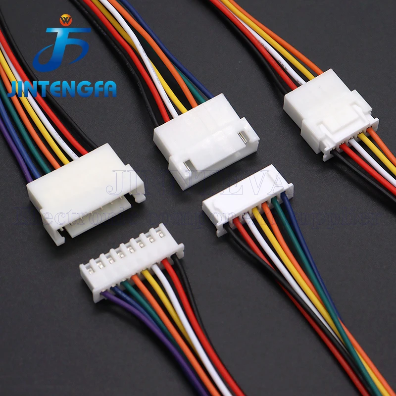 

10PCS XH2.54 2P 3P 4P 5P 6 Pin Pitch 2.54mm Wire Connector XH Plug Male & Female Battery Charging Cable 200MM 20cm Length 26AWG