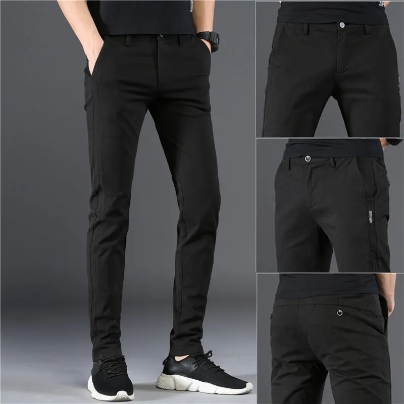 

Мужские повседневные брюки на осень, весну и лето, утолщенные, эластичные, универсальные, длинные, модные, в городском стиле, из хлопка и полиэстера...