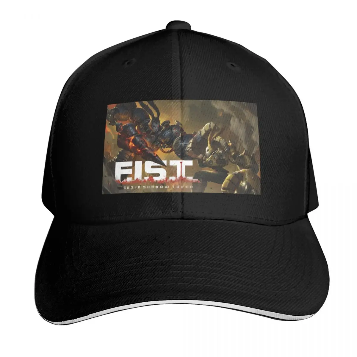 Forged in Shadow Torch Baseball Cap Contrast Two Tone Brim Snapback Flat Bill Strapback Dad Hat