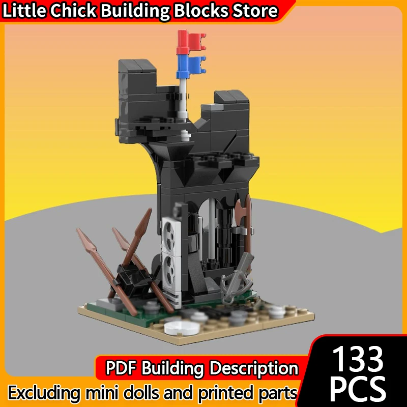 

Medieval Castle Model MOC Building Bricks Castle Fortress Base Modular Technology Children Holiday Gifts Assemble Toys Suit