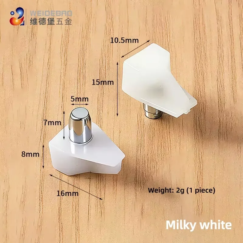 10PC Plastic Laminated Board Support Nails for Shelves Partitions Cabinet Wooden Furniture Fixing - Home Improvement Tools