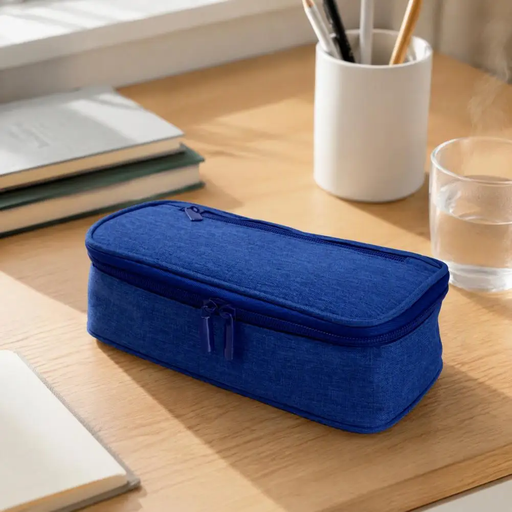 Oxford Fabric Pen Case Capacity Pencil Pouch Multi-compartment Pencil Case Organizer Capacity Stationery Pouch Durable
