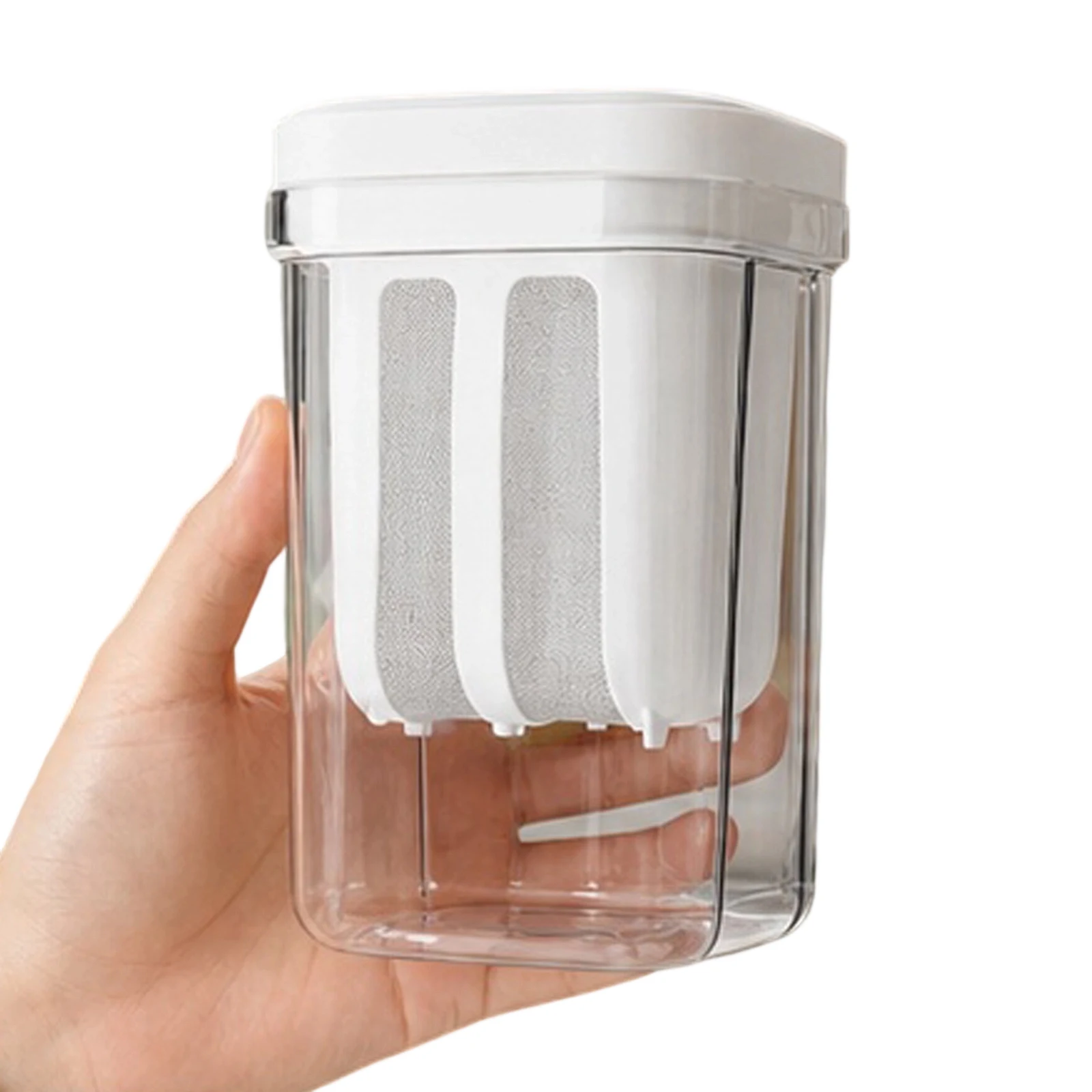 Yogurt Strainer with Lid Yoghurt Filter Reusable Whey Separator Stainless Steel Mesh for Thick Greek Yogurt Berries Soybean Milk