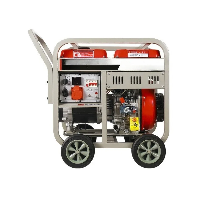 Haushalts-Outdoor-Dieselgenerator mit 3-10 kW, Dual-Voltage, Taschenlampenfunktion und mobiler Nutzung