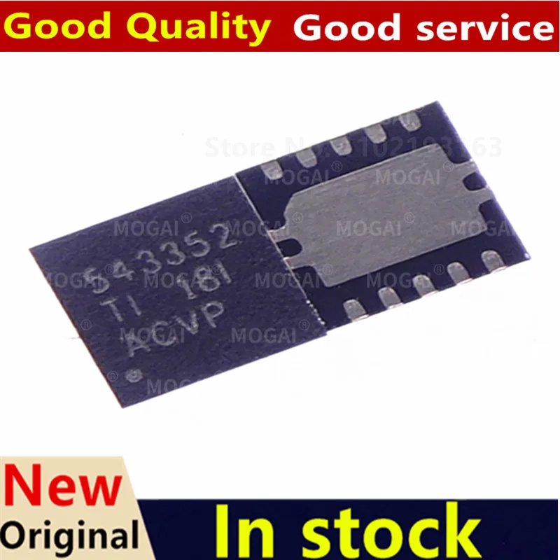 (2-5piece)100% New TPS54335-2ADRCR TPS543352 543352 QFN-10 Chipset