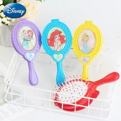 Disney Princess Air Cushion Combs Folding Mirror Frozen 3D Massage Hair Brush Haircare Hairdressing Tool Kids Girl Women Gifts