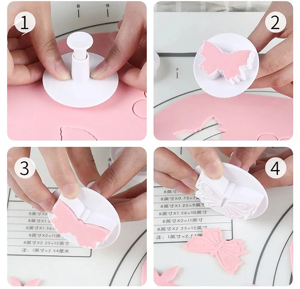 3/4Pcs Ceramic Cutting Mold Clay Polymer Pottery Sculpture Cutter Heart Star Shaped DIY Geometric Snow Figure Modeling Tool