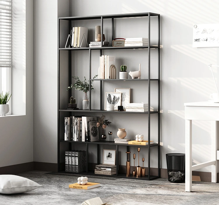 Office shelves Floor-to-ceiling simple bookshelves Living room integrated wall shelves Storage cabinets Multi-layer shelves