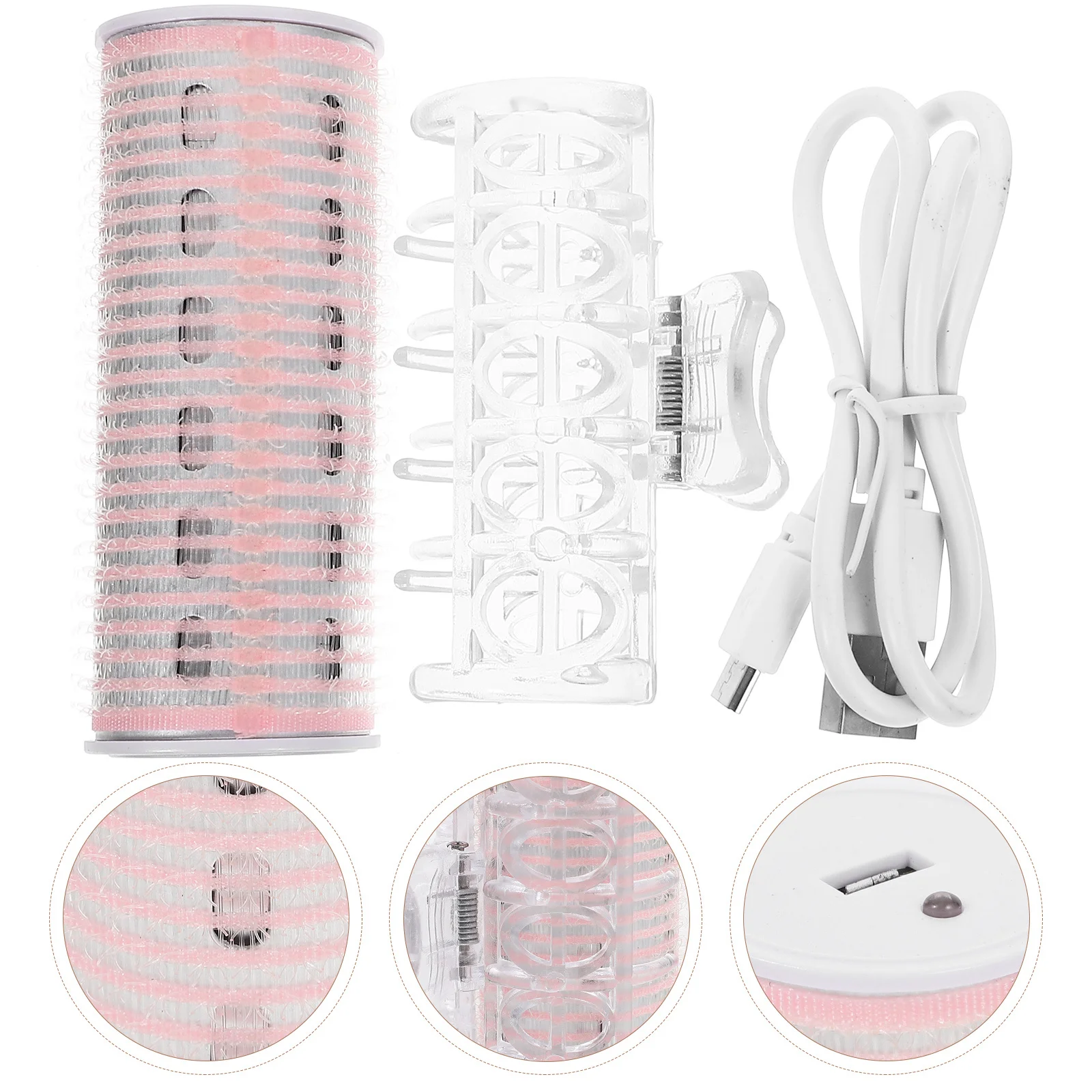 

Бигуди для завивки челки, USB-зарядка, инструмент для укладки, портативный легкий валик с бахромой для вьющейся челки, временная завивка