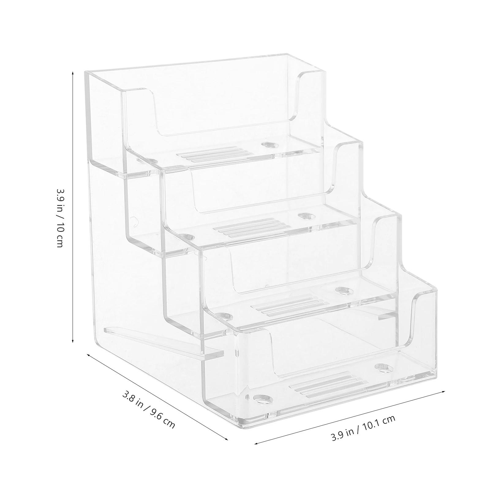 

Card Holder Case Organizer for Desk Transparent Compact Storage Container Sturdy Office for Partners