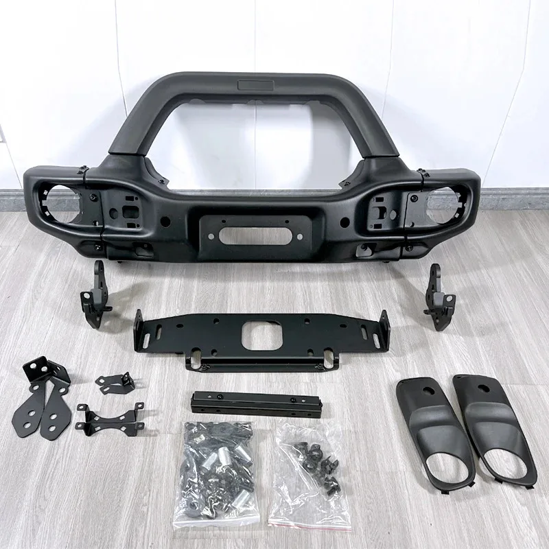 High Quality 4x4 Bullbar For  Wrangler Jl JT Accessories Front Short Style Rear Steel Bumper
