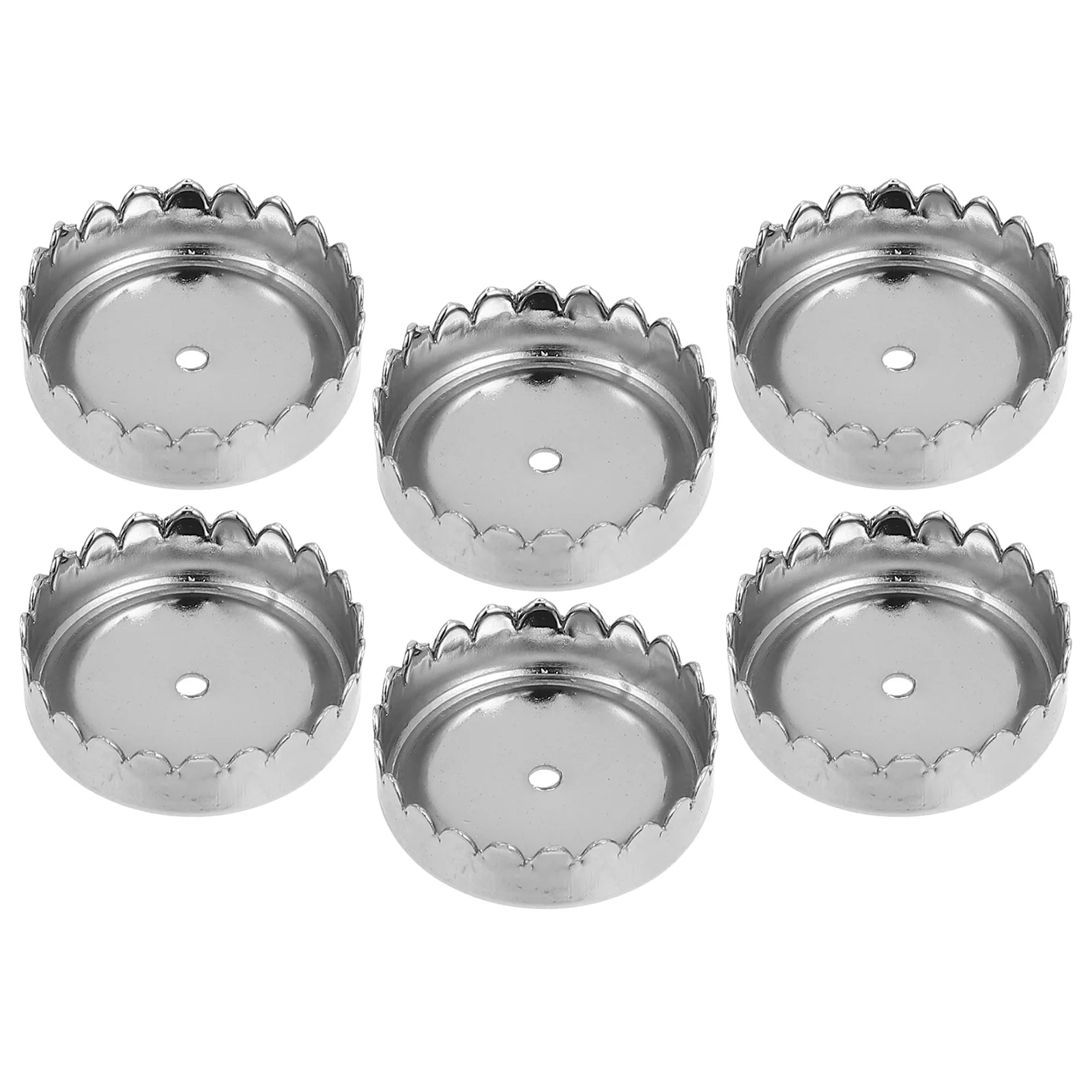 6 Pcs Soap Holder Cover Dish Supplies Bathroom Bracket Drying Caps Stainless Steel Storage Shower