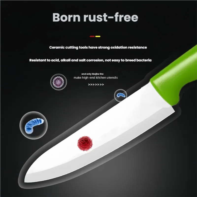 سكين سيراميك 4 5 6 بوصة السكاكين مجموعة المطبخ شفرة بيضاء الشيف فائدة تقطيع الخضار تقطيع سكاكين السيراميك اكسسوارات المطبخ