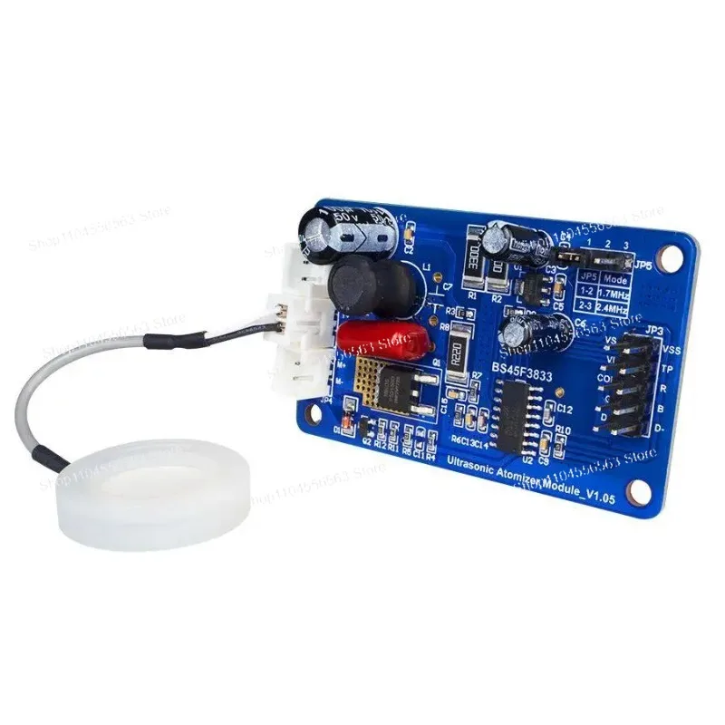 Ultrasonic Atomizing Humidifier Module 1.7/2.4MHz Atomizer Board with Water Shortage Protection BMZ00040 DIY