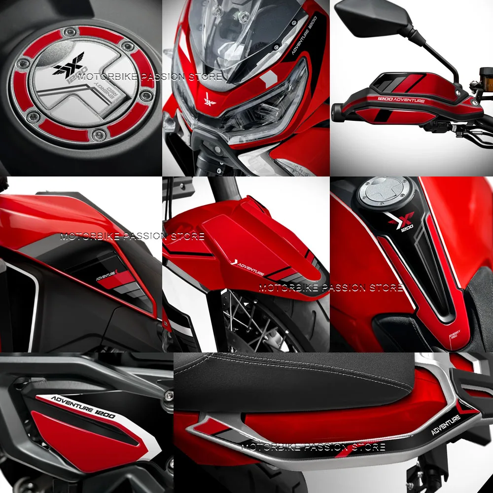 For Moto Morini X-cape 1200 2026 Motorcycle Accessories Full Set Sticker Kit Protective Decoration 3D Sticker Waterproof