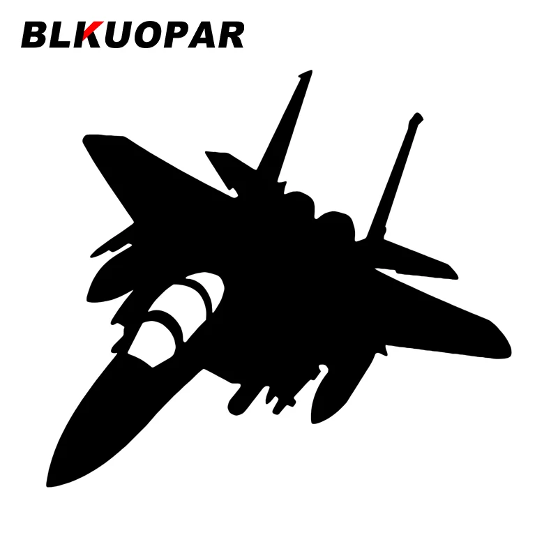 BLKUOPAR High-speed Jet Plane Decals Scratch-Proof Fighter Plane Car Stickers Sunscreen Die Cut RV Laptop Bumper Car Goods