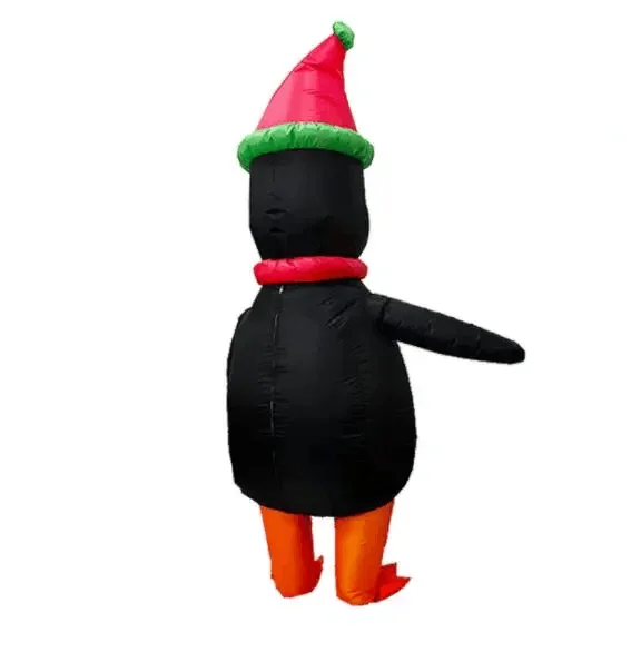 زي البطريق القابل للنفخ للبالغين ، فستان التميمة ، أزياء تنكرية لحفلة الهالوين ، بدلات للرجال والنساء ، الأولاد والبنات