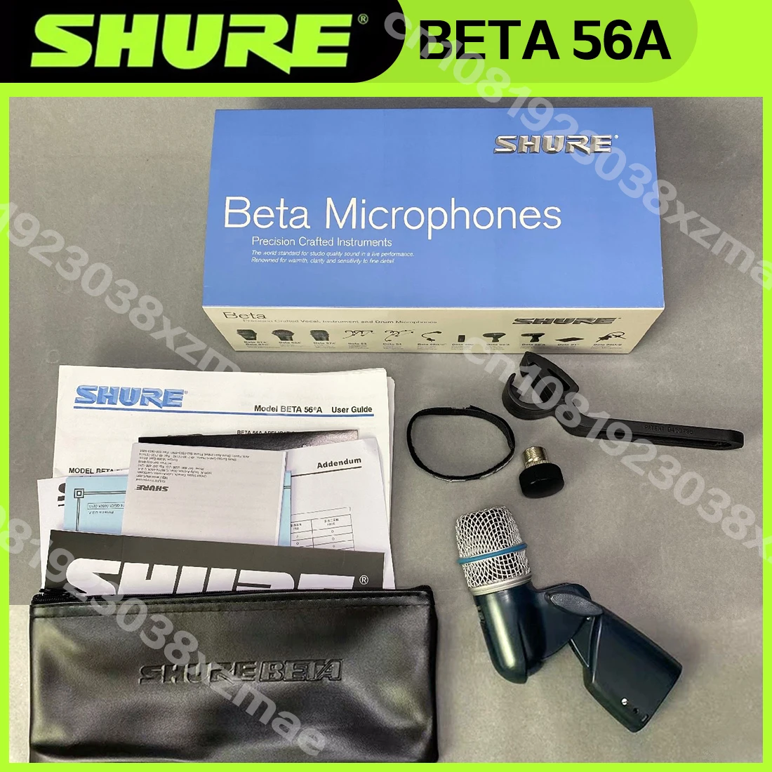 Shure BETA 56A profesjonalny mikrofon dynamiczny wojskowy instrument perkusyjny mikrofon przewodowy gitara dynamiczny kardioidalny