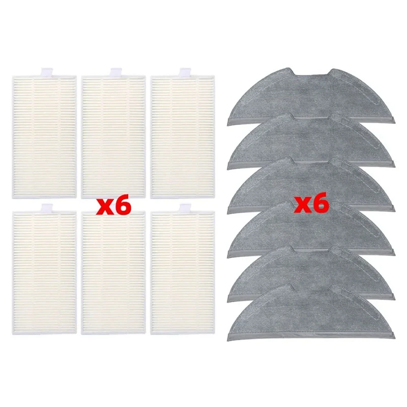 อะไหล่สำหรับ A8 obode/eureka E10s /eta Aurum Pro 6241หุ่นยนต์ดูดฝุ่นรวมถึงผ้าถูพื้นและแผ่นกรอง HEPA