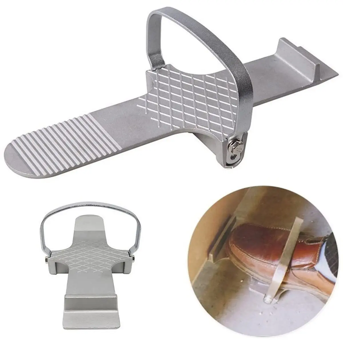 Foot Panel Lifter,Aluminum Alloy Door and Wooden Door Lifter Tool,Plywood Lifting Tool for Sheetrock,Glass, Ceramic Tile