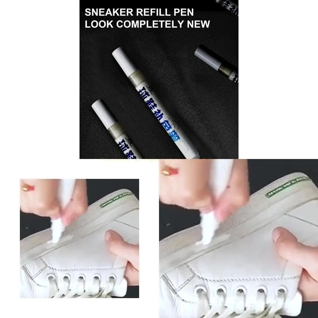 

2x/Set Sneakers отбеливание ручки ремонт ручки практическая обувь ремонт ручка легко в использовании для ухода за кроссовками