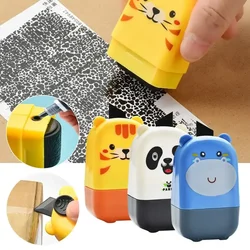 Confidential Data Guard Roller Stamp Cartoon ID Protection Stamp for Privacy & Identity Theft Seal