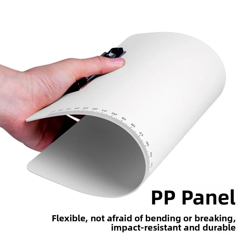 A4/A5 File Folder Clipboard With Scale Letter Size Writing Clipboard Plastic Metal Clip Paper Organizer School Office