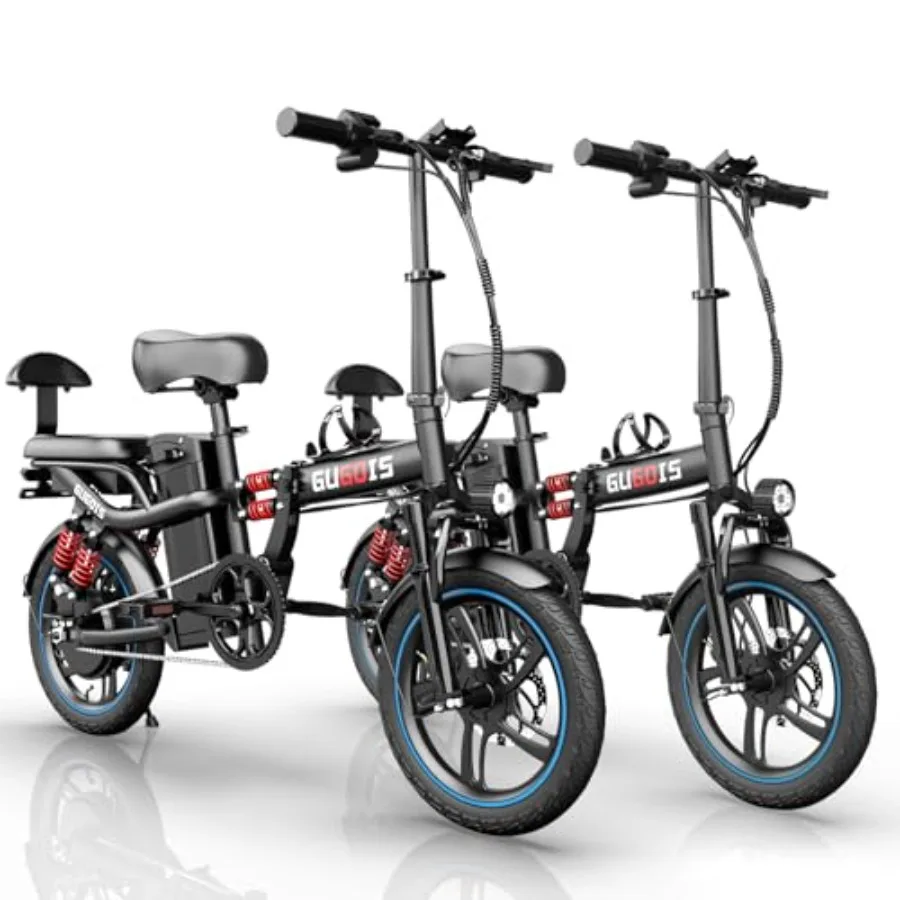 

Folding Electric Bike for Adults 16/20 Inch Tires with 750W/1000W Peak Motor 48V Removable Battery Up to 45/60 Miles Range 28/3