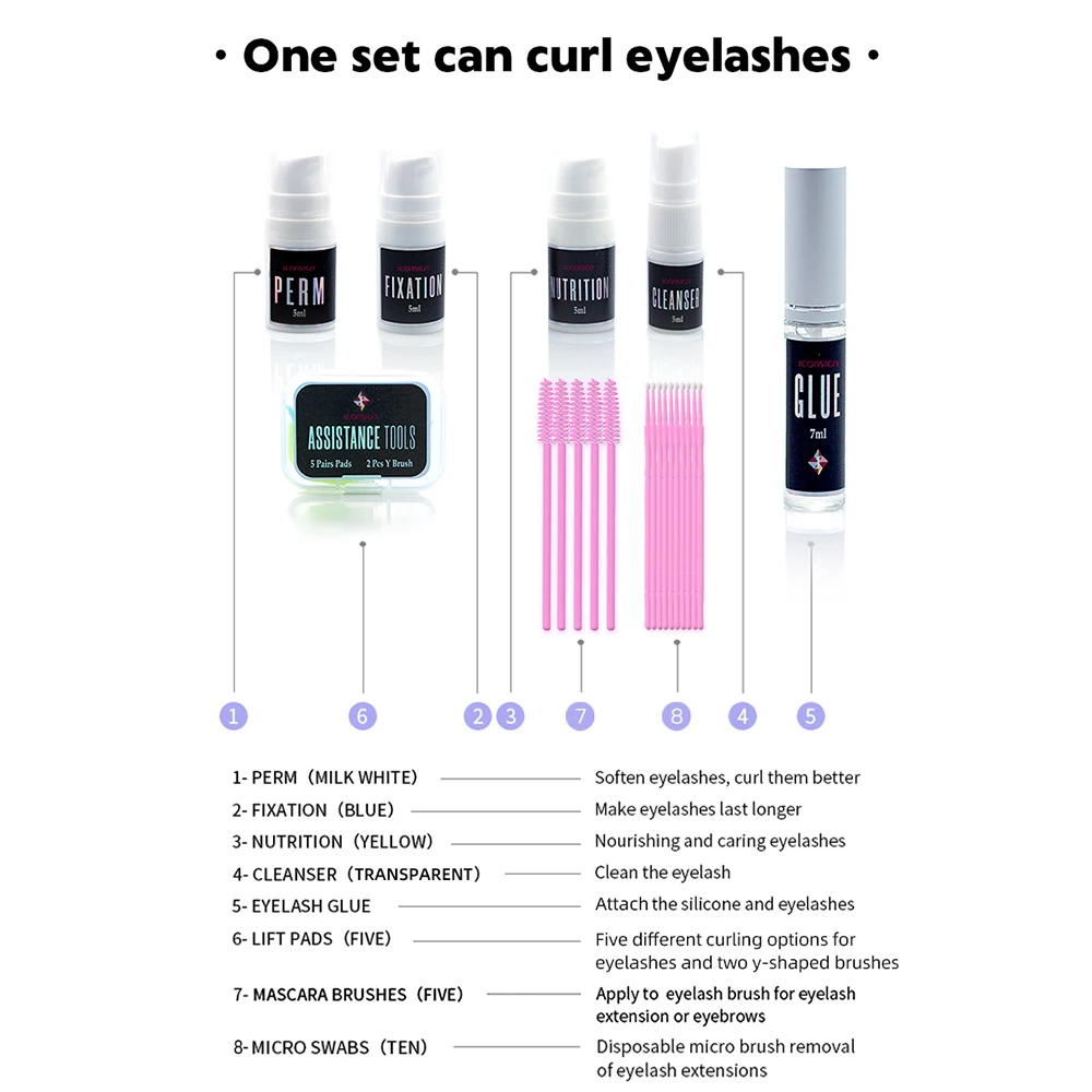 Lifting Lashes Kit Lash Lifiting Curling Eyelash Perm Kit Eye Makeup Eyelash Beauty Salon Home Use Eye Lift Pad Tools