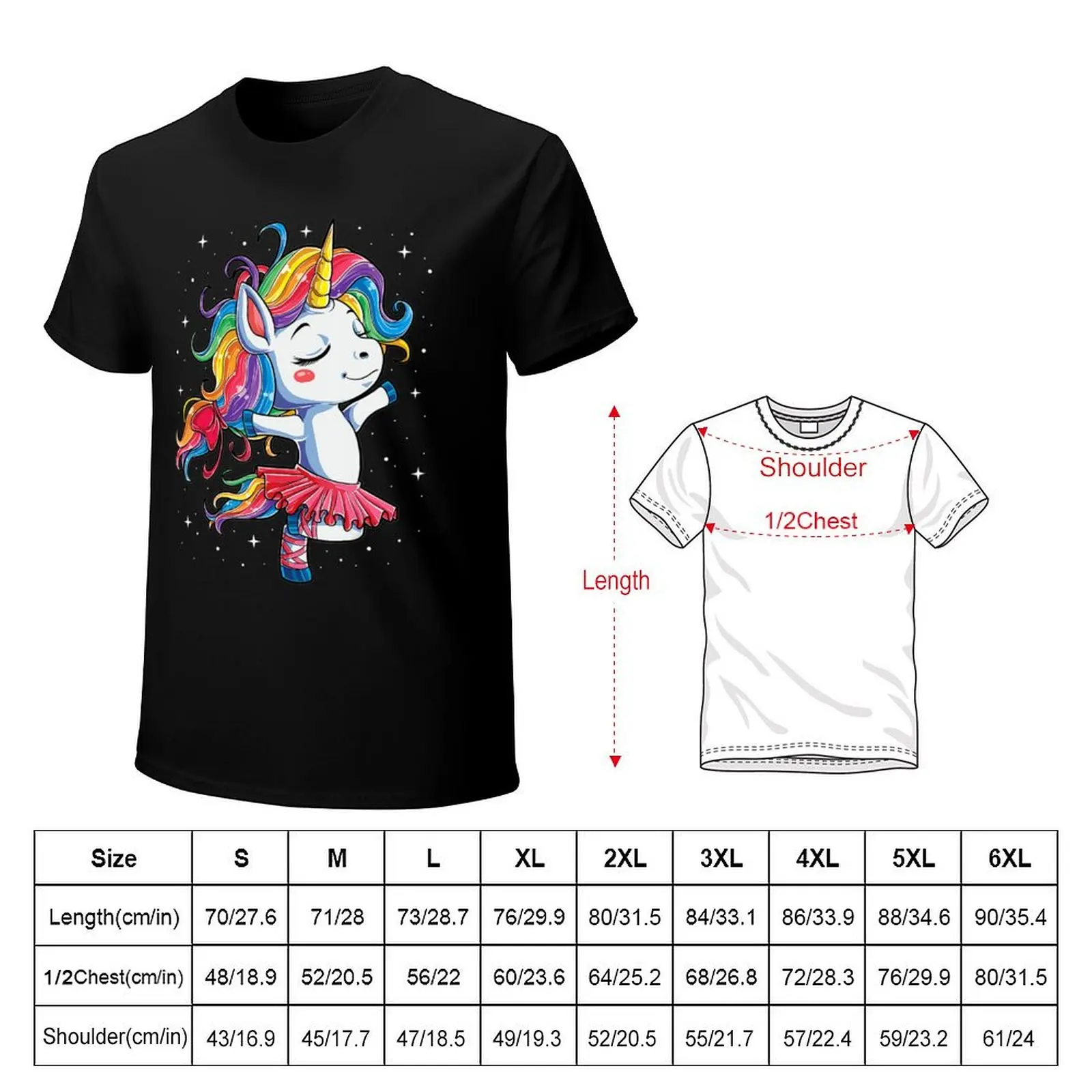 Ballet Dancer Unicorn . Kids Girls Rainbow Ballerina T-Shirt Cool Feeling Summer Tee Shirt