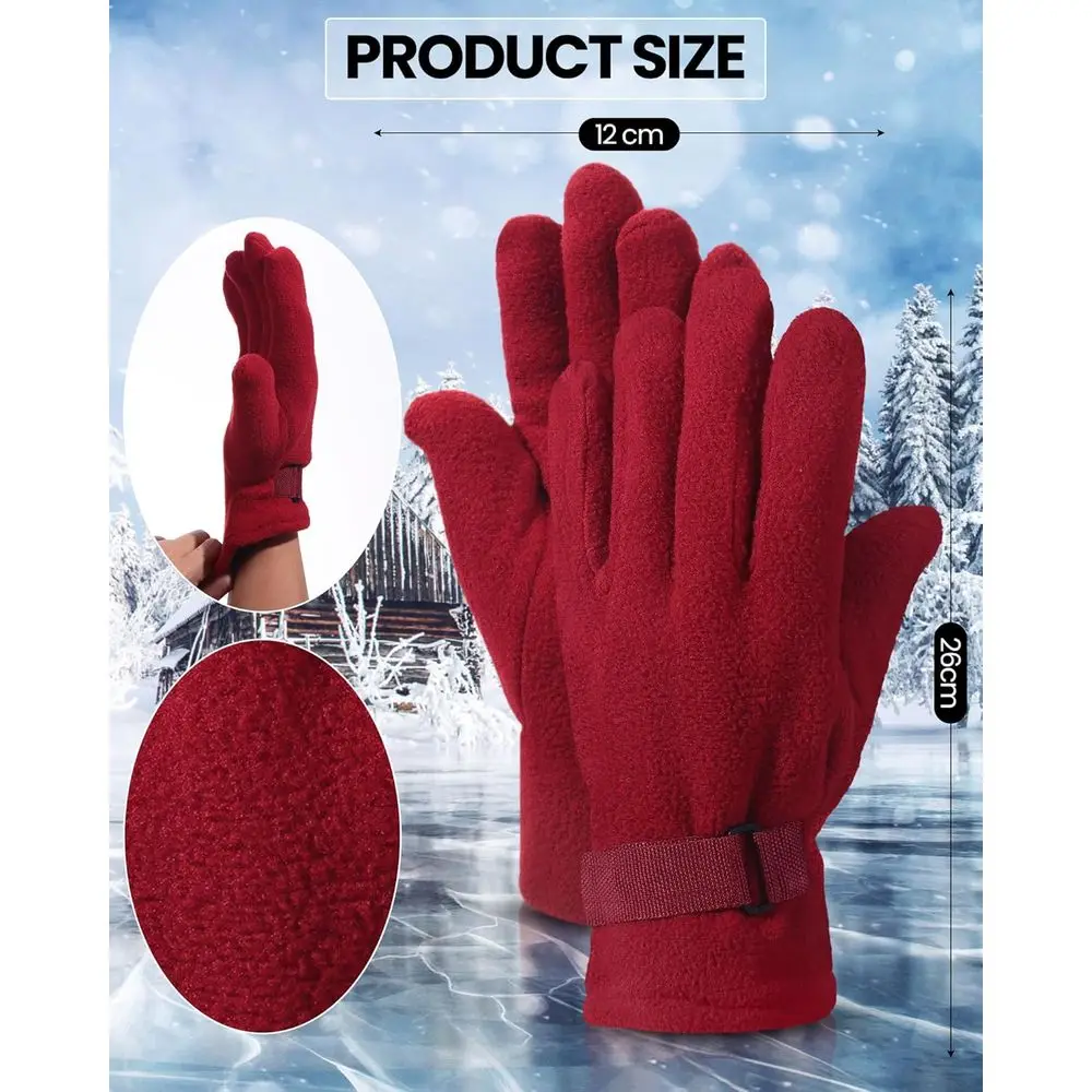 قفازات صوف ناعمة للرجال والنساء - دافئة ومريحة ومثالية للقيادة في الطقس البارد والرياضة #2
