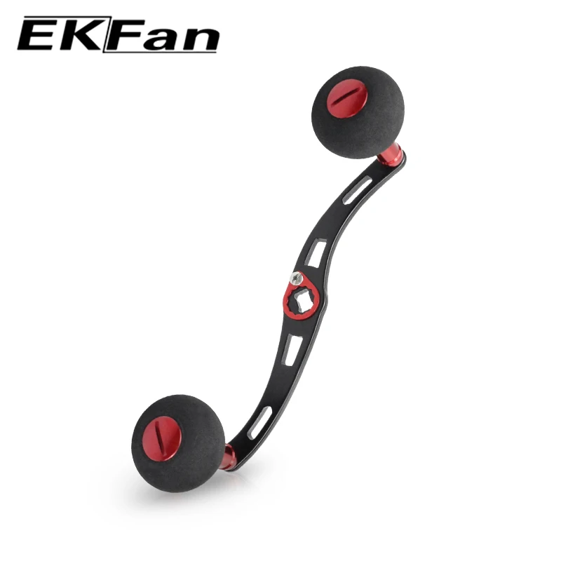 EKFan 140MM Baitcasting-Angelrollengriff Passend für S/D 7*4/8*5mm Loch Aluminiumlegierung Doppel-EVA-Knopf Köderrollengriff DIY-Teile – Detail 10