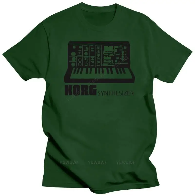 Adult tee tops teenager cotton tee-shirt Korg Synthesizer T-Shirt Vintage Moog Rare Sampler Analog New arrived t shirt for man