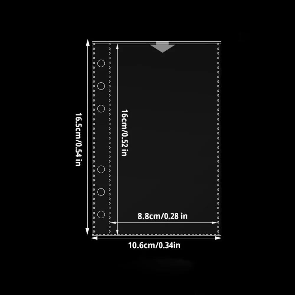 Inner Page Card Binder A6 Photocard Binder Sheets Transparent PP Acid Free Multiple Pockets Sleeve Kpop Photocard Binder