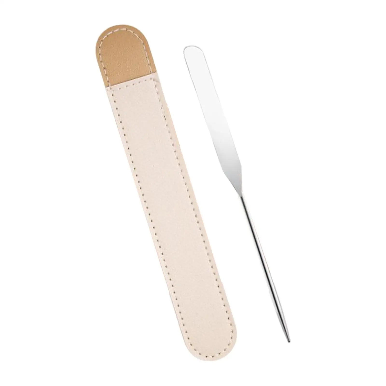 Double Ended makeup spatula Professional Rustproof Nail Art Stainless Steel Makeup Stirring Rod for Cream Artist Eyeshadows