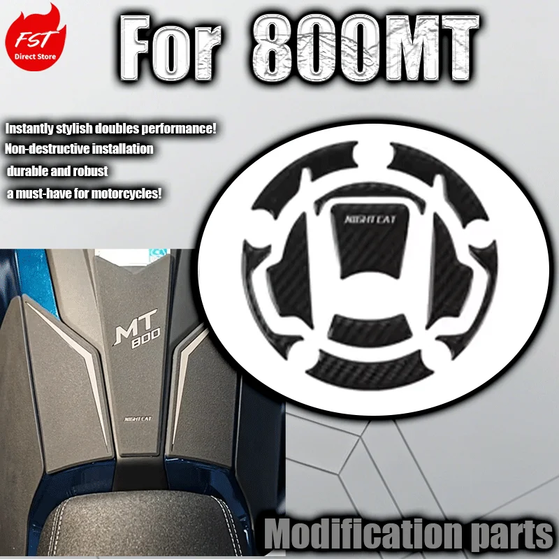 800MT Modified Fishbone Tank Pad, Fuel Tank Sticker, Body Anti-Slip Pad, Tank Scratch-Resistant Sticker & Tank Side Stickers
