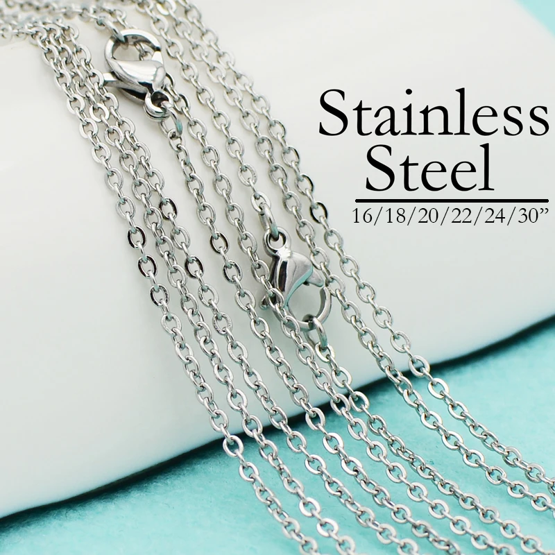 

50 x Stainless Steel Necklace for Women Men, Wholesale Stainless Steel Chain Gold Color Tarnish Free