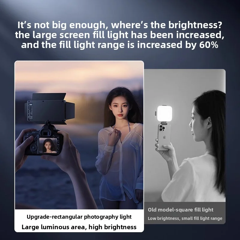 Camera Photography Fill Light Portable Live Streaming Phone Photography Lighting Lights Handheld Outdoor Shooting Pocket Lamp