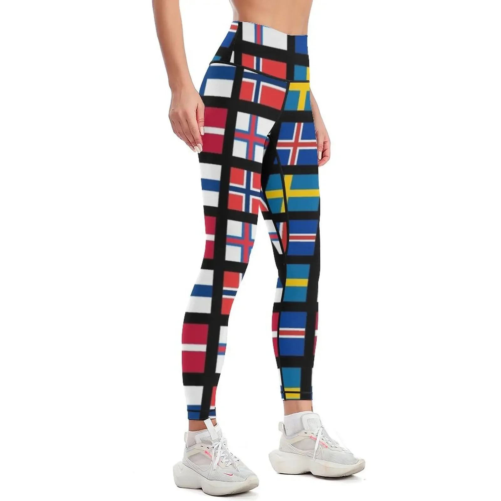 Scandinavian flags Leggings joggers for Women's sports pants Sportswear woman gym Sports pants for Womens Leggings