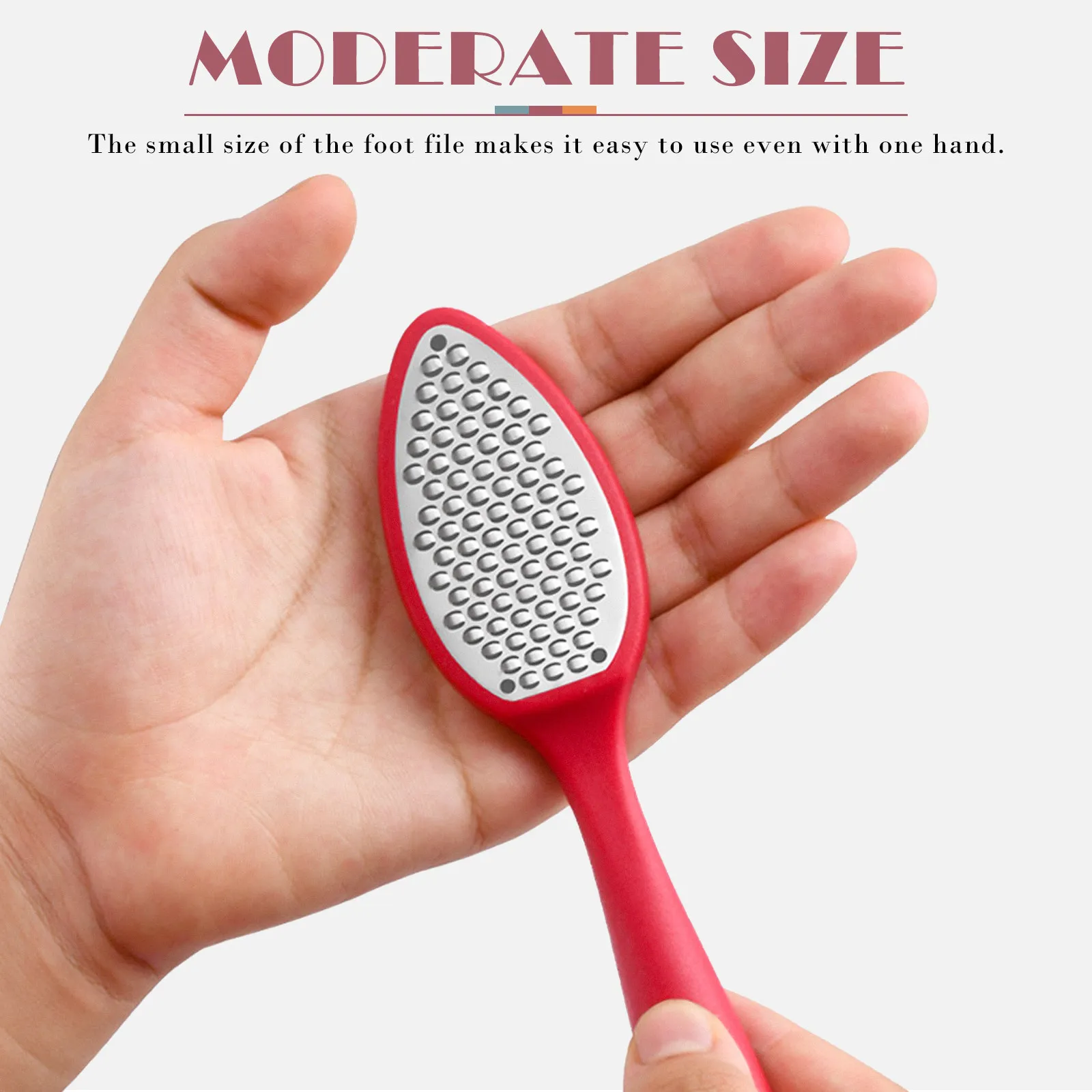 

2Pcs Foot Rasp Pedicure Callus Remover Ergonomic Design Safe Dead Skin Remover Hard Skin File Effective Foot Care Tool