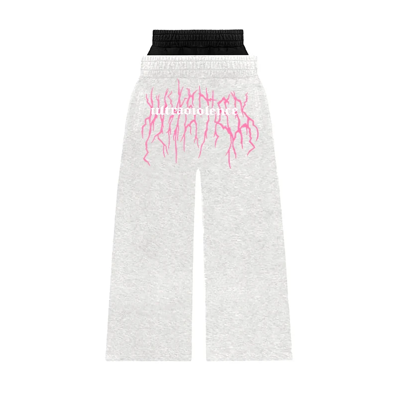 

New Y2k casual pants in spring 2025 street retro fashion straight pants casual sports pants for men and women