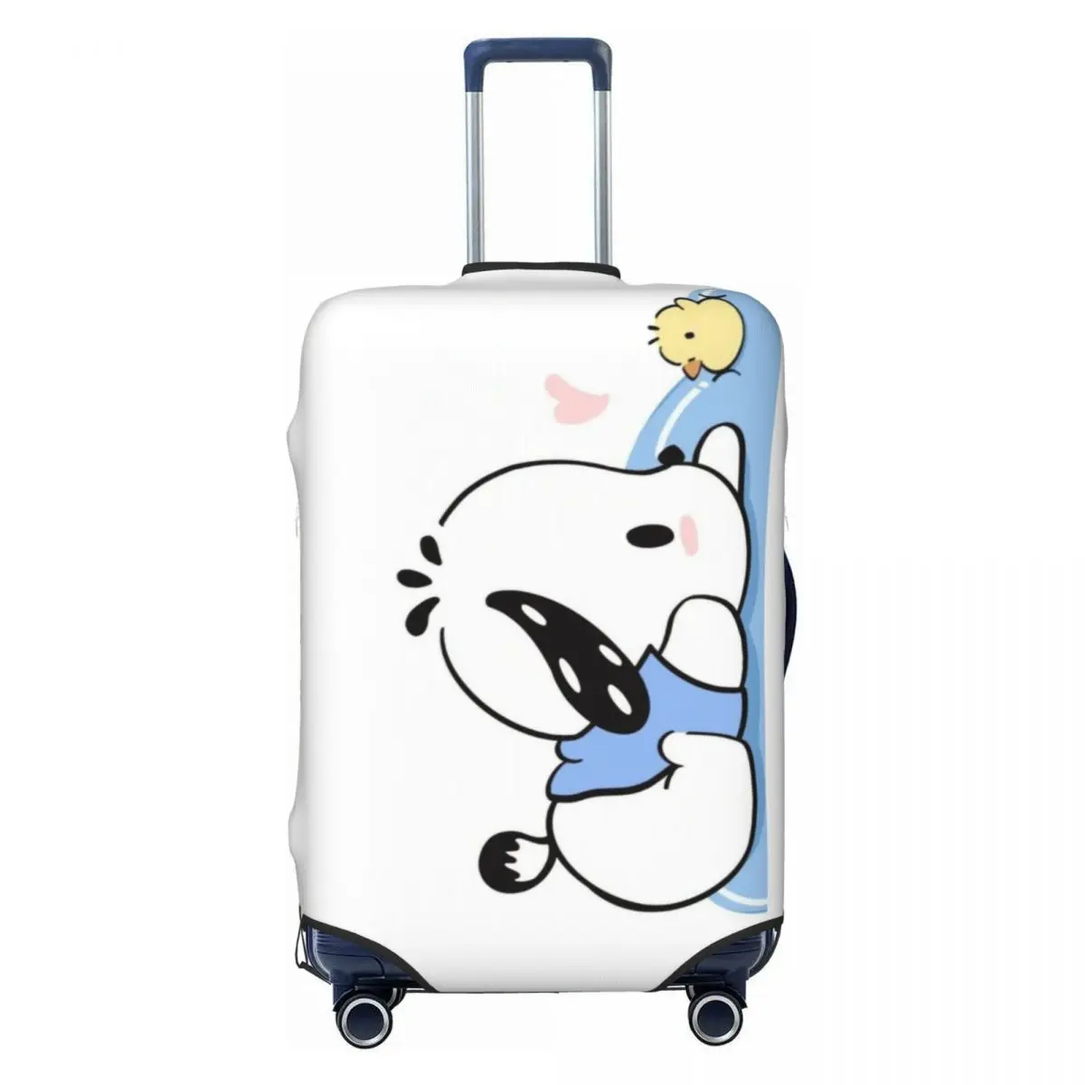 

Custom Cute Anime Pochacco Luggage Cover Protector Washable Travel Suitcase Covers