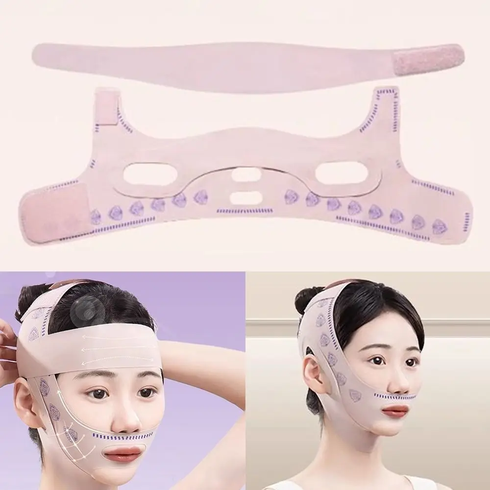 Portable Adjustable Face Sculpting Sleep Mask Breathable Slimming Strap V Line Shaping Mask Elastic Skin Care Chin Up Mask Woman